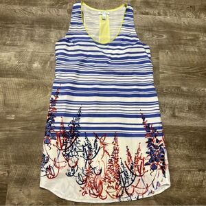 Charlie Jade Sleeveless Striped Dress Size Medium